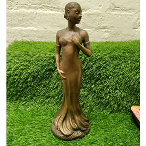 Statue élégante de dame en bronze pour la décoration de la maison et la collection d'art - Product Image 6