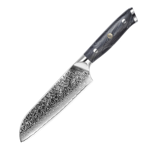 Venta al por mayor personalizado de alta calidad OEM ODM servicio profesional Damasco cuchillo japonés con mango de madera de cebra cuchillo de cocina Chef - Product Image 1