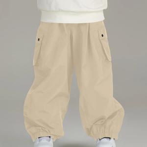 Pantalon Baggy Cargo personnalisé grande taille pour hommes pantalon de ski Hip Hop ample multi-poches respirant élégant hiver Streetwear imprimé - Product Image 6