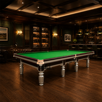 Tables de billard russes de luxe avec dalles d'ardoise de 45 mm d'épaisseur, accessoires complets de haute qualité, 10 pieds/12 pieds