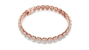 VDS IGI Certified Radiant Cut Lab Grown CVD/HPHT Diamond Tennis <b>Bracelet</b> Luxury 14kt Solid Yellow <b>White</b> Rose Gold Rhodium Plated - Product Image 2