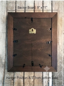 Wood Photo <b>Frame</b> Rectangular 5x7 Inch Opening Classic <b>Design</b> Vertical <b>Wall</b> Mount - Product Image 2
