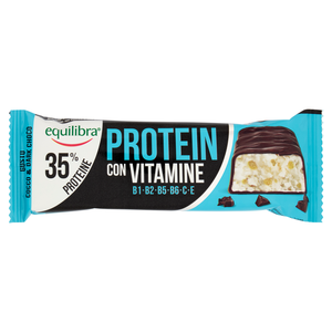 B2B Distributor High-protein <b>snack</b> Protein <b>bar</b> with vitamins, coconut and dark chocolate Italy company Equilibra - Product Image 1