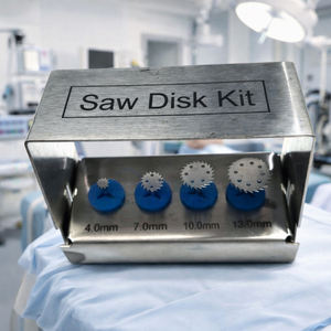 Kit de Discos de Sierra para Implantes Dentales, 4 Piezas, Acero Inoxidable Manual, Herramientas de Corte de Precisión Quirúrgica Intensa para Cirugía de Implantes Óseos - Product Image 6