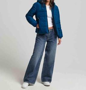 Chaqueta Acolchada de Invierno de Alta Calidad con Forro de Lana, Botones y Cremallera, Brillante, para Mujer, Sin Tejido - Product Image 6