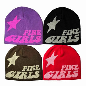 Gorro de Punto Personalizado de Alta Calidad 2025, Fabricante de Gorros de Punto Jacquard con Estampado Completo, Gorro de Punto de Cristal - Product Image 1