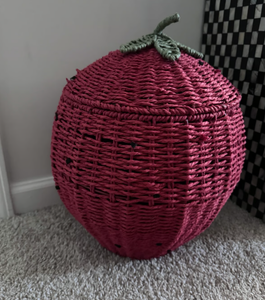 ตะกร้าหวายทรงกลมรูปสตรอเบอร์รี่ตะกร้ากระดาษของเล่นสำหรับเด็กทำจากเวียดนาม - Product Image 5