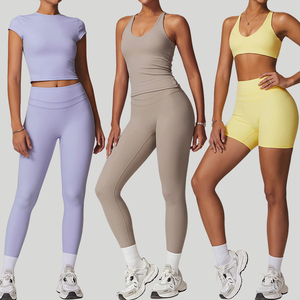 กางเกงขาสั้นกีฬาผู้หญิงไซส์ใหญ่ สีพื้น สำหรับโยคะและชายหาด รุ่นใหม่ รับสกรีนโลโก้ แห้งเร็ว ขายส่ง - Product Image 1