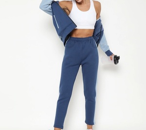 Nouvelle mode d'hiver 100% coton fait de haute qualité femmes survêtement meilleure vente dames en plein air décontracté multicolore survêtements - Product Image 5