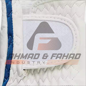 Guantes de Golf Cabretta impresos personalizados de alta calidad, guantes deportivos transpirables de cuero genuino diseñados en fábrica, empuñaduras cómodas - Product Image 1