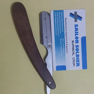 Maquinilla de afeitar recta de primera calidad, maquinilla de afeitar de peluquero de acero inoxidable, maquinilla de afeitar plegable para salón - Product Image 1