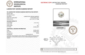 0.50 Carat Rond Brillant Diamant Blanc F VS1 Pureté Excellent Anneau Pendentif Fabrication De Bijoux En Diamant Fabrication Labgrown CVD Diamant - Product Image 2