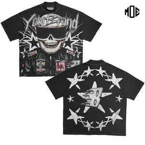 Vêtements pour hommes, t-shirts pour hommes en gros, 100% coton, haute qualité, nouveau t-shirt X Legends Never Die avec grand imprimé crâne, t-shirts pour hommes - Product Image 4