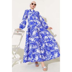 Abito a mezza bottone con motivo Batik Saxe - Product Image 1