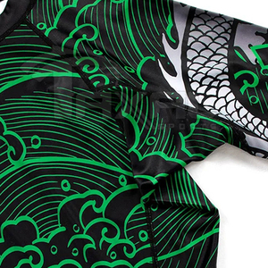 Rashguard de MMA y BJJ de Alta Calidad con Ajuste Ceñido, Gráficos Sublimados de Larga Duración, Logotipo Frontal, Versión de Dos Mangas para Mujer - Product Image 3