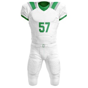 Camiseta de práctica de fútbol americano juvenil de malla de sarga de aparejos personalizados, uniforme de fútbol americano por sublimación para hombres - Product Image 2