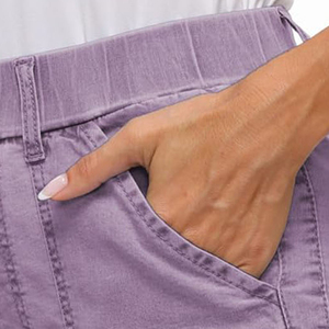 กางเกงขาสั้นผ้าชิโนสำหรับผู้หญิงสไตล์สุดเพอร์เฟกต์กางเกงขาสั้นผ้าชิโนสำหรับใส่ลำลองคุณภาพสูง - Product Image 4