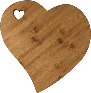 Vente chaude planche à découper en bois dernière conception planche à découper en bois d'acacia en forme de coeur à bas prix