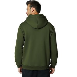 Prix de gros Service OEM Hommes 100% Coton à manches longues Épaule Pente Cou Bande Couleur Solide Confortable Zip Hoodie Bangladesh - Product Image 5