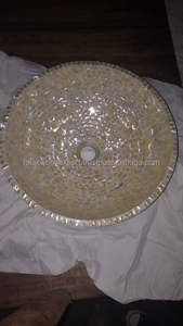 Lavabo de lujo de perla madre Natural de estilo único, lavabos de baño, lavabo de perla Madre, lavabo de baño, Falak World Export - Product Image 4