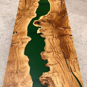 SURFACE APPORTANT et BOIS Meilleure qualité Meubles de maison de luxe en bois de noyer massif Restaurant Salle à manger Café Rivière Cuisine Époxy - Product Image 1