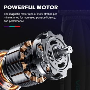 Tondeuse à cheveux professionnelle sans fil rechargeable par USB pour hommes, lame en T DLC à écartement zéro pour barbe, tondeuse professionnelle sans fil USB - Product Image 6