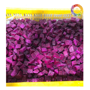 Dulce sabor IQF fruta de dragón roja/blanca congelada, dados de Pitaya congelados, cubos y puré para bebidas, batidos, fruta de dragón congelada - Product Image 1