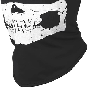 Masque en soie de protection solaire pour le cyclisme en plein air, design tête de mort, anti-poussière, cagoule personnalisée, respirant, séchage rapide, masque de ski personnalisé - Product Image 3