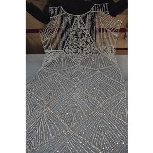 Wholesale Supply Designer Front and Back Embroidery Panel Dress for Wedding and Events Available for Factory Price from India - Product Image 4