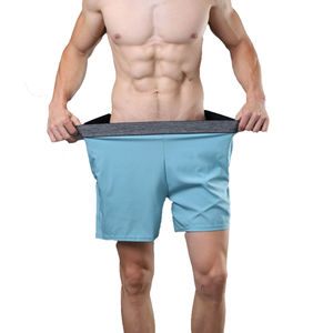 Venta al por mayor sólido en blanco impreso pantalones cortos de playa Fitness verano Board Swim Shorts OEM poliéster tejido negro Boardshorts Swim Trunks - Product Image 4