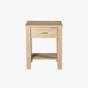Modena Modern Minimalist Bedside <b>Table</b> European Style Smart Nightstand Solid MDF Wood <b>Foldable</b> Design for Bedroom Apartment Use - Product Image 5
