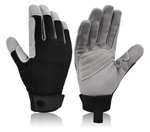 Gants de rappel et d'assurage en cuir de qualité supérieure pour la manipulation de cordes, l'alpinisme et les travaux de sécurité industrielle - Product Image 1