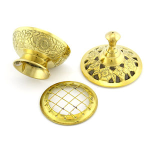 New Arrival Modern Decorative <b>Incense</b> Burner Holder Brass <b>Incense</b> Burner With Lid for Performing Pooja Arti Use in Best Price - Product Image 6
