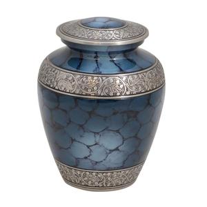 Golden Brass Cremation Urn Medium Size Memorial <b>Ashes</b> <b>Keepsake</b> Metal Urns Funeral Supplies Handcrafted American Style Human Urns - Product Image 6
