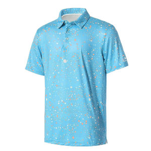 T-shirts polo élégants pour hommes en tissu respirant coupe ajustée à manches courtes vêtements décontractés unis fournisseur en gros vêtements d'été en vrac - Product Image 1