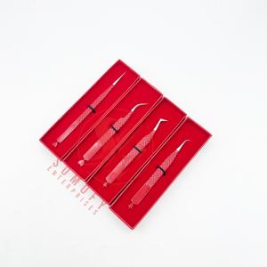 Pince à cils professionnelle en acier inoxydable de qualité supérieure, pointe en fibre légère et durable, marque privée, vente en gros - Product Image 6