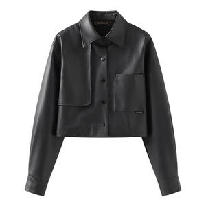 แจ็กเก็ตหนังสำหรับผู้ชายและผู้หญิงเสื้อแจ็คเก็ตหนังแฟชั่นใหม่สำหรับผู้ชายเสื้อแจ็คเก็ตหนังกันลม - Product Image 1