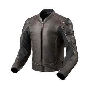 Chaquetas de Motocicleta Impermeables y Resistentes al Viento de Estilo Vintage para Hombre con Aspecto de Cuero Clásico, Construcción Duradera y Ajuste Cómodo - Product Image 3