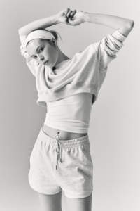 Short de course athlétique taille haute pour femmes décontracté été gris polaire Short de survêtement pour le sport Jogging conception vierge unie - Product Image 5