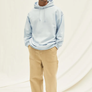 Sweat à capuche zippé d'hiver pour homme, personnalisé avec logo, respirant, écologique, imperméable, uni, en polyester/coton, tendance - Product Image 5
