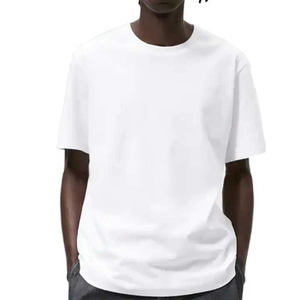 Camiseta de Algodón de Primera Calidad para Hombre, Manga Corta, Venta al por Mayor para Compradores de EE. UU., Camiseta Urbana para Hombre, Tela Gruesa, Impresión Personalizada, Europa - Product Image 1