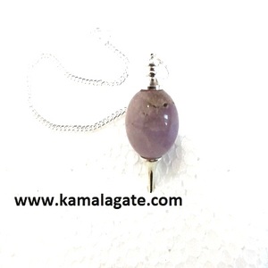 Venta al por mayor Kambaba Jasper bola péndulo piedra semipreciosa artesanías con montaje de cobre - Product Image 4