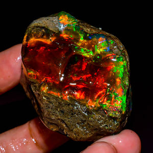 เครื่องประดับอัญมณีโอปอลธรรมชาติ, โอปอลไฟฉูดฉาด, โอปอลเอธิโอเปียหยาบ, อัญมณีหลวม, โอปอลเอธิโอเปียดิบ, 294 ct. R-331 - Product Image 1