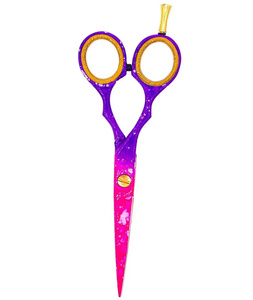 Venta al por mayor Tijeras de corte de pelo de salón con hoja recta y anillo de goma de oro Recubrimiento de papel extraíble Tipo de belleza - Product Image 5