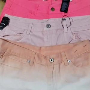 Haute qualité femmes 4 poches décontracté Sweat Denim pantalon Shorts 100% coton taille solide Collection hiver - Product Image 2