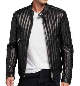 แจ็กเก็ตหนังแท้สำหรับผู้ชายแจ็กเก็ตหนังแท้ระบายอากาศได้ดีเสื้อแจ็คเก็ตหนังวัวดีไซน์แตกต่างกัน - Product Image 6