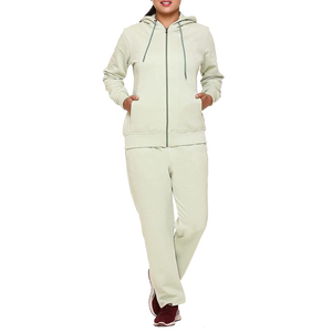 Vente chaude Vêtements pour femmes Ensemble de survêtement avec logo personnalisé Ensemble de 2 pièces Vente en gros Hauts courts pour femmes Sweats à capuche et jogging - Product Image 3