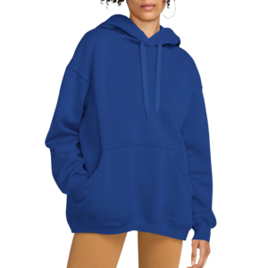 Fabricante de sudaderas con capucha para mujer en blanco 100% algodón de peso pesado pulóver transpirable de gran tamaño Drop-Shoulder Y2K sudaderas con capucha para mujer - Product Image 5