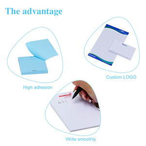 Sıcak satış özelleştirilmiş A5 yapışkan notlar Set 100 yaprak gevşek yaprak bağlı Memo Pad çıkartmalar baskılı kağıt kapak toptan - Product Image 3