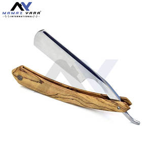 Top Selling Straight Edge <b>Razor</b> <b>Men</b> German Quality Stainless Steel Wooden Handle Cut Throat Single Edge <b>Razor</b> Personalized - Product Image 2